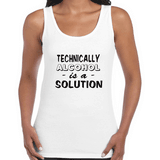 Technically alcohol is a solution